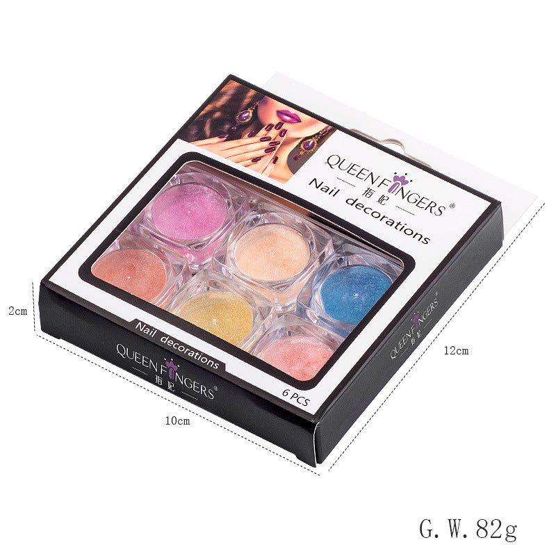 FNP055  Nail Fairy Transparent Base Powder Aurora Powder Rainbow Acrylic Powder