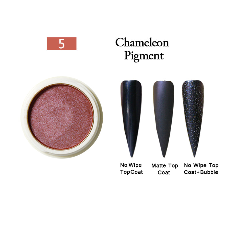 FNP089  nail chrome powder light color chameleon gold metal mirror nail powder Dust Glitters chrome pigments for nails