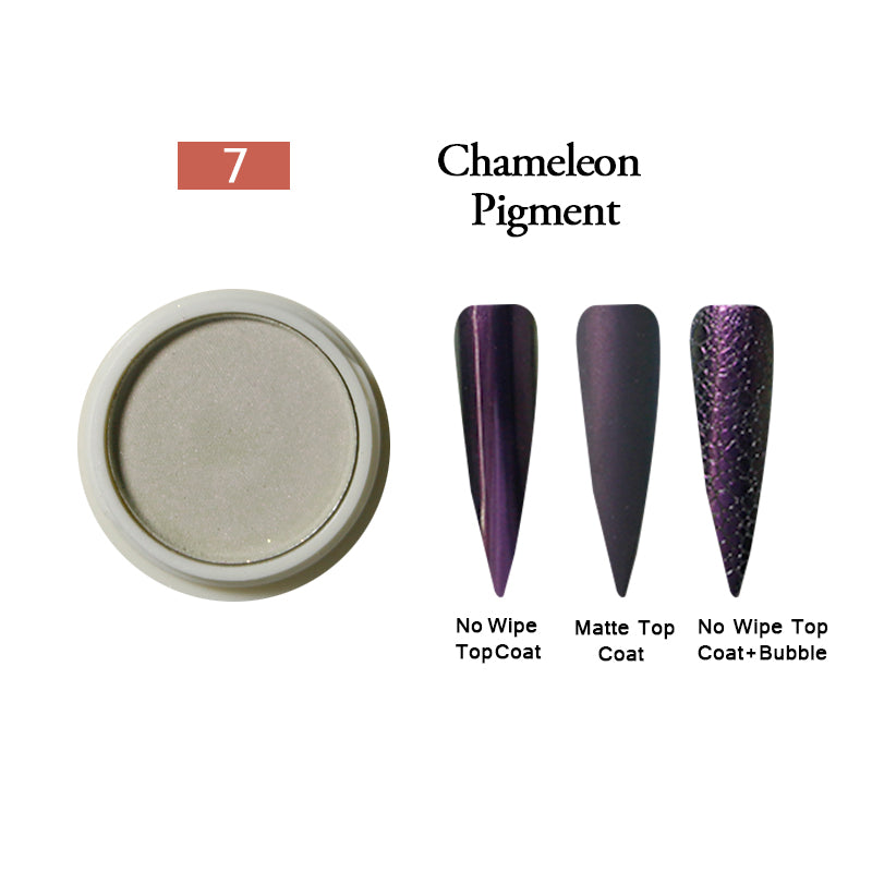 FNP089  nail chrome powder light color chameleon gold metal mirror nail powder Dust Glitters chrome pigments for nails