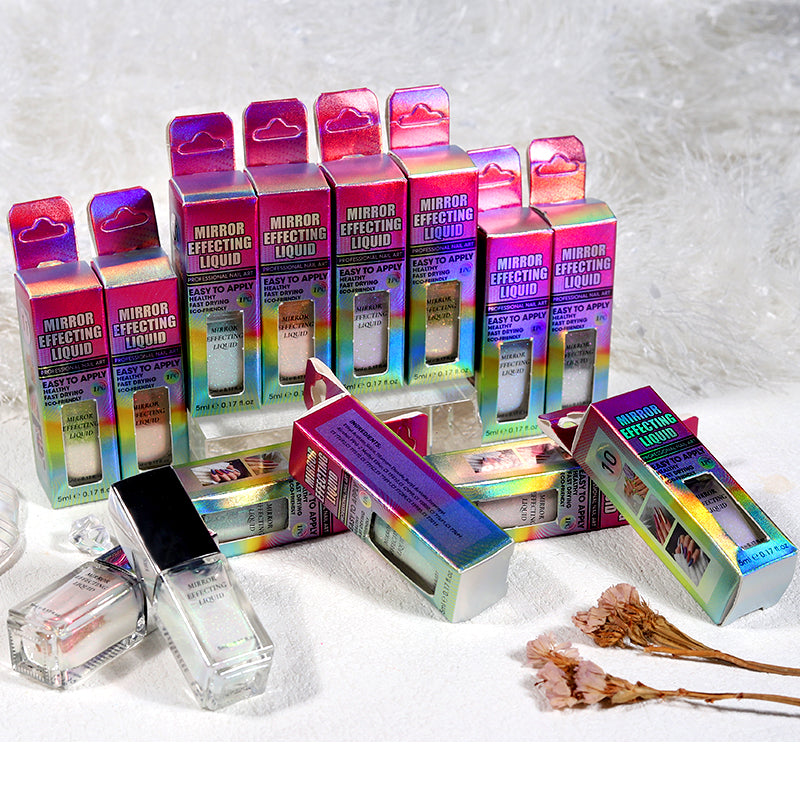 FNP010  New series square tube MBJ wholesale magic mirror liquid powder used for nail decoration