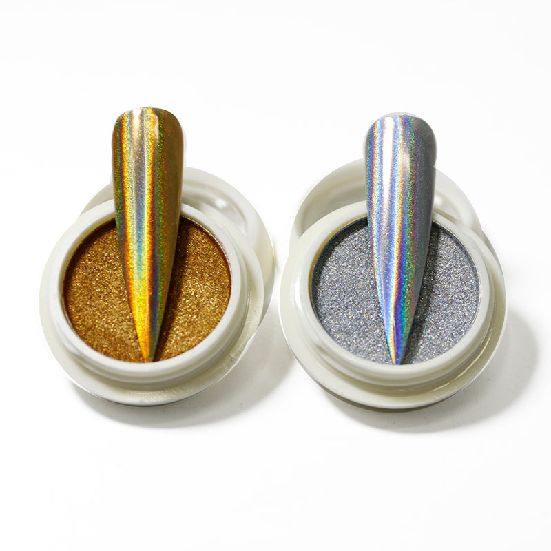 FNP089  nail chrome powder light color chameleon gold metal mirror nail powder Dust Glitters chrome pigments for nails