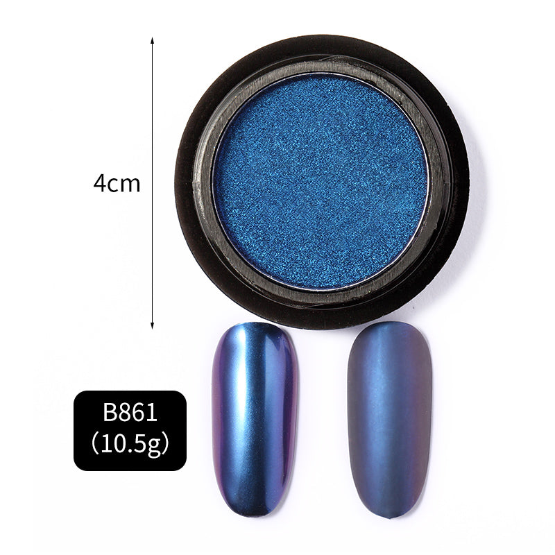 FNP079  Holographic Laser Aurora Powder chameleon pigment Solid Matte Effect Nail aurora pigment powder pigment powder for nails