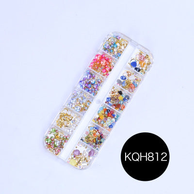 NRS021  ForLife Mixed nail art decals diamond jewelry crystal nails art rhinestone designs 3d shinny nail decorations