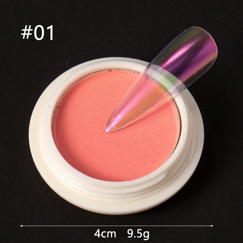 FNP080  Transparent Mirror Mermaid Powder Glitter Nail Chrome UV Gel Pigment Magic Dust Powder Laser Solid Nail Powder