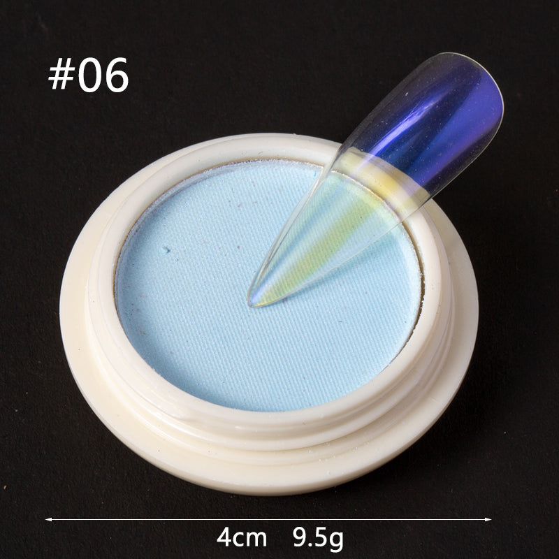 FNP080  Transparent Mirror Mermaid Powder Glitter Nail Chrome UV Gel Pigment Magic Dust Powder Laser Solid Nail Powder