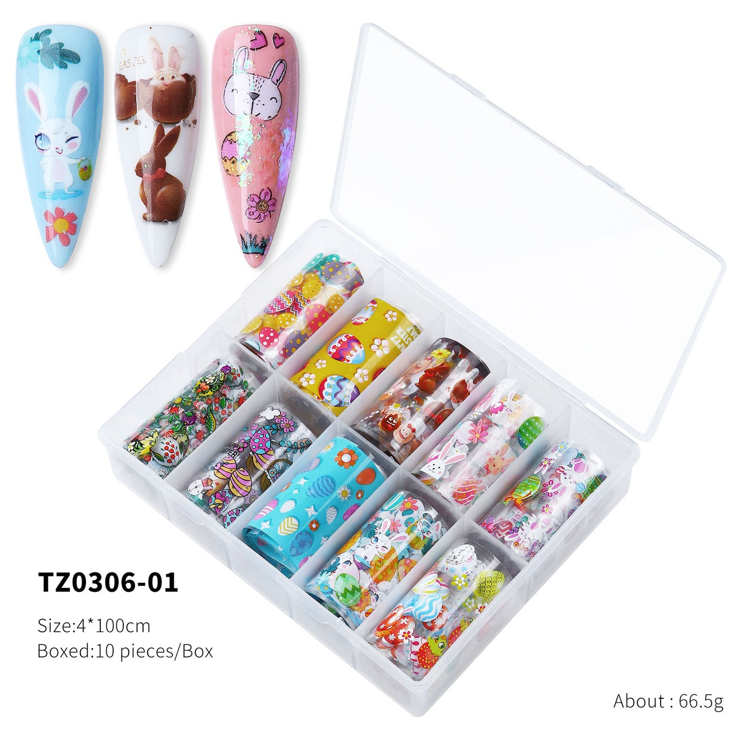 FSMA017 New Nail Art Transfer Paper, Flower Laser Butterfly Character Punk Starry Transfer Paper Nail Art Sticker