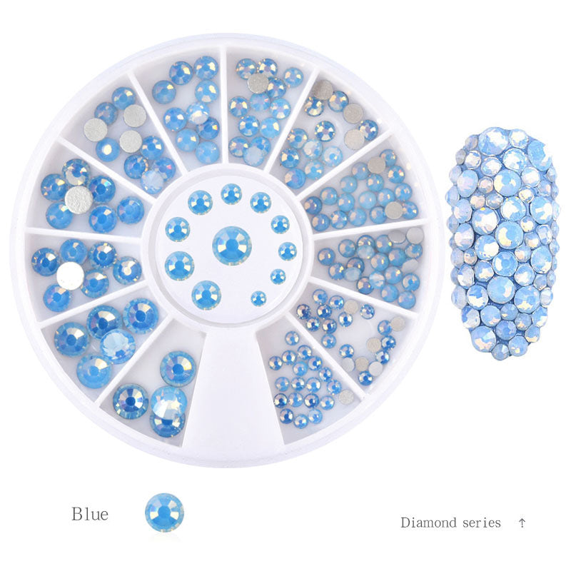 FDME013 Nail Art Jewelry Protein Rhinestone Symphony Flat Snow Protein Nail Sticker Diamond Disc Pack