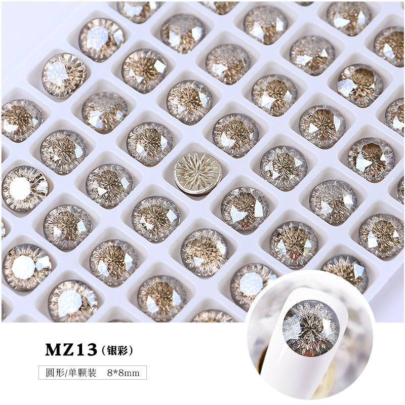 FDMB008 New arc relief diamond, flash princess special-shaped diamond, diamond, love, round, nail diamond jewelry