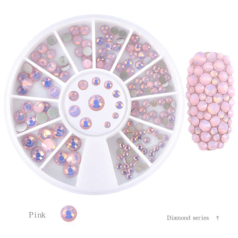 FDME013 Nail Art Jewelry Protein Rhinestone Symphony Flat Snow Protein Nail Sticker Diamond Disc Pack