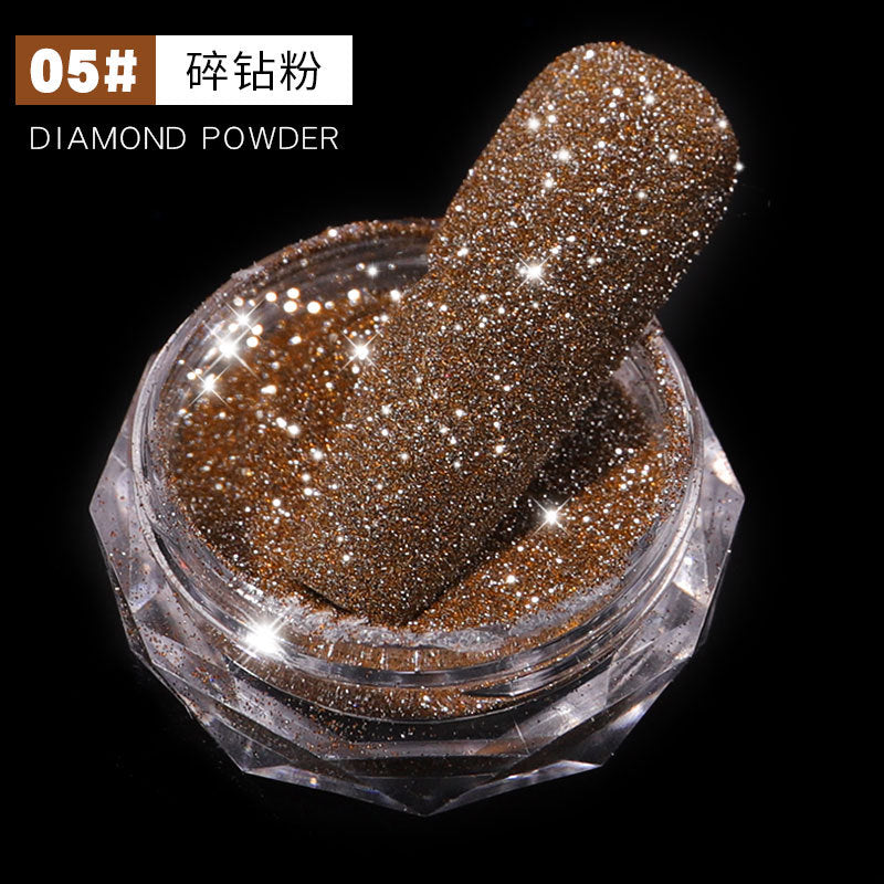 FFMA005 Broken diamond powder, nail accessories, nail glitter, sequins colorful diamond powder, broken diamond effect, white diamond glitter