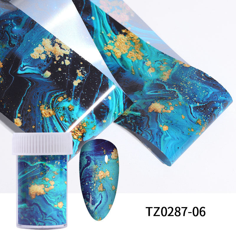 FSMA003 Nail Art Transfer Paper, Ink Smudge Nail, Marble Pattern, Cloud Starry Sky, 100cm