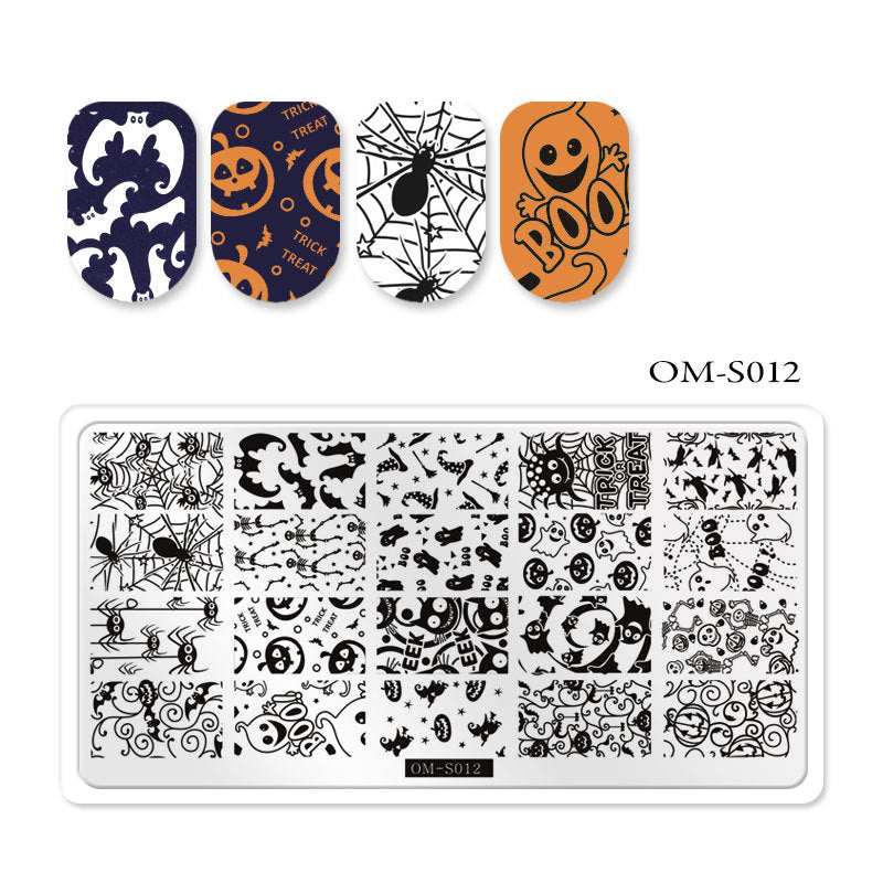 FYMB012 Christmas nail art stencil print template, nail decoration print stencil, painted stencil for paper card packaging