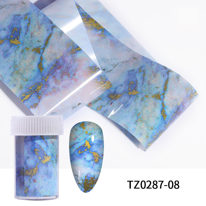 FSMA003 Nail Art Transfer Paper, Ink Smudge Nail, Marble Pattern, Cloud Starry Sky, 100cm