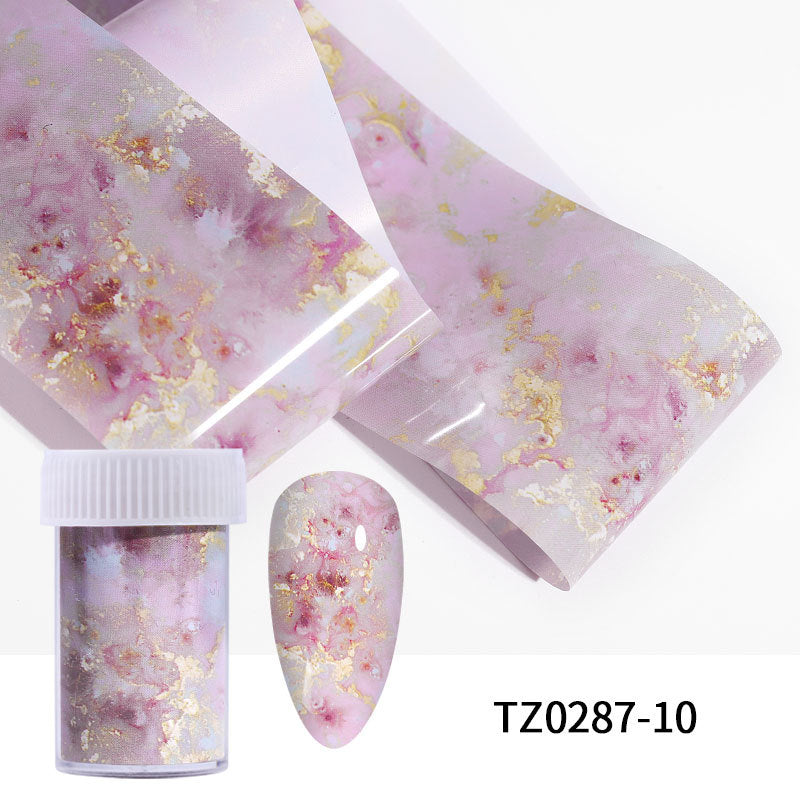 FSMA003 Nail Art Transfer Paper, Ink Smudge Nail, Marble Pattern, Cloud Starry Sky, 100cm