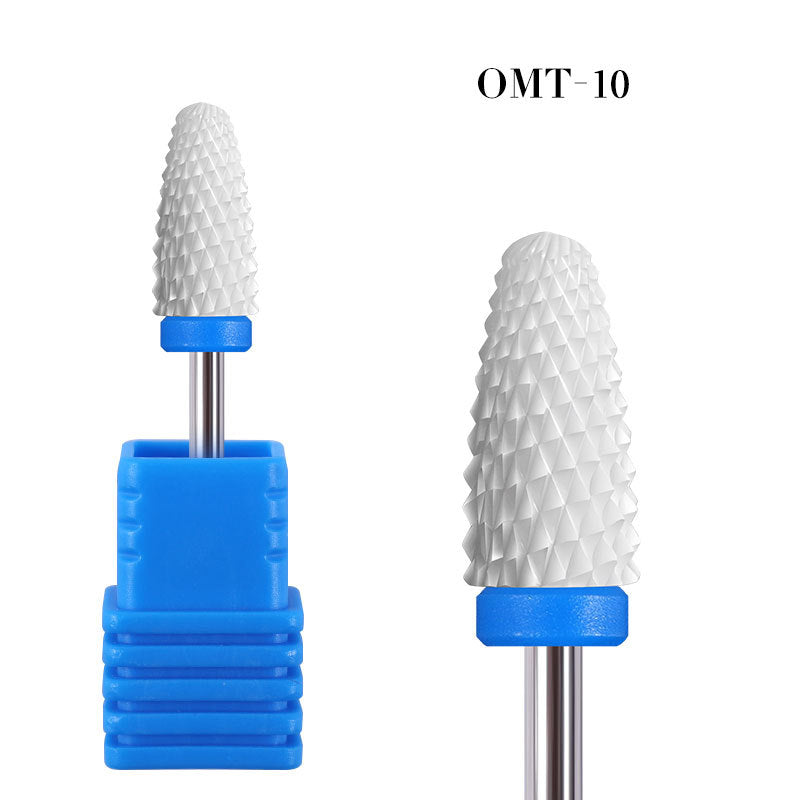 FMT005 Ceramic Drill Bits Single Ceramic Cylindrical Round Head Type Electric Nail Grinder