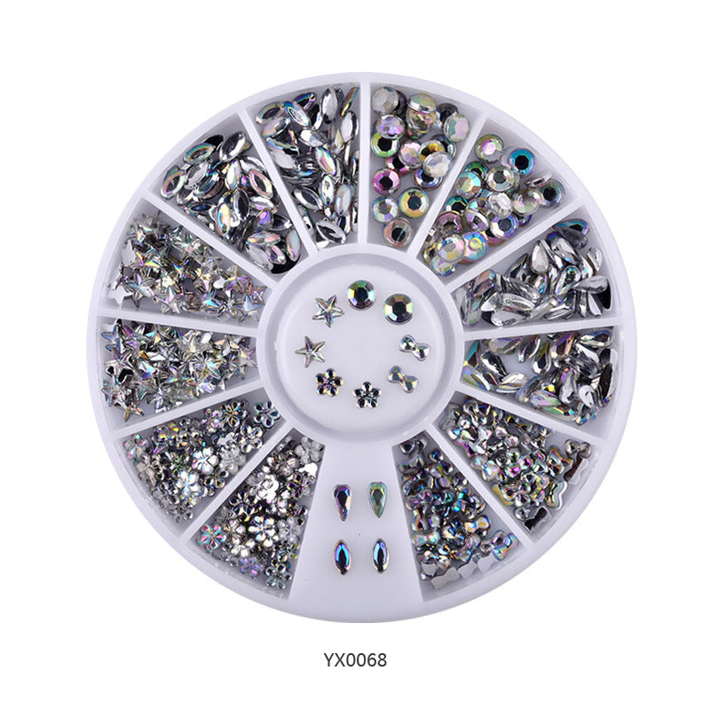 FDME006 Wholesale of nail decorations, rhinestones and white diamonds disc accessories