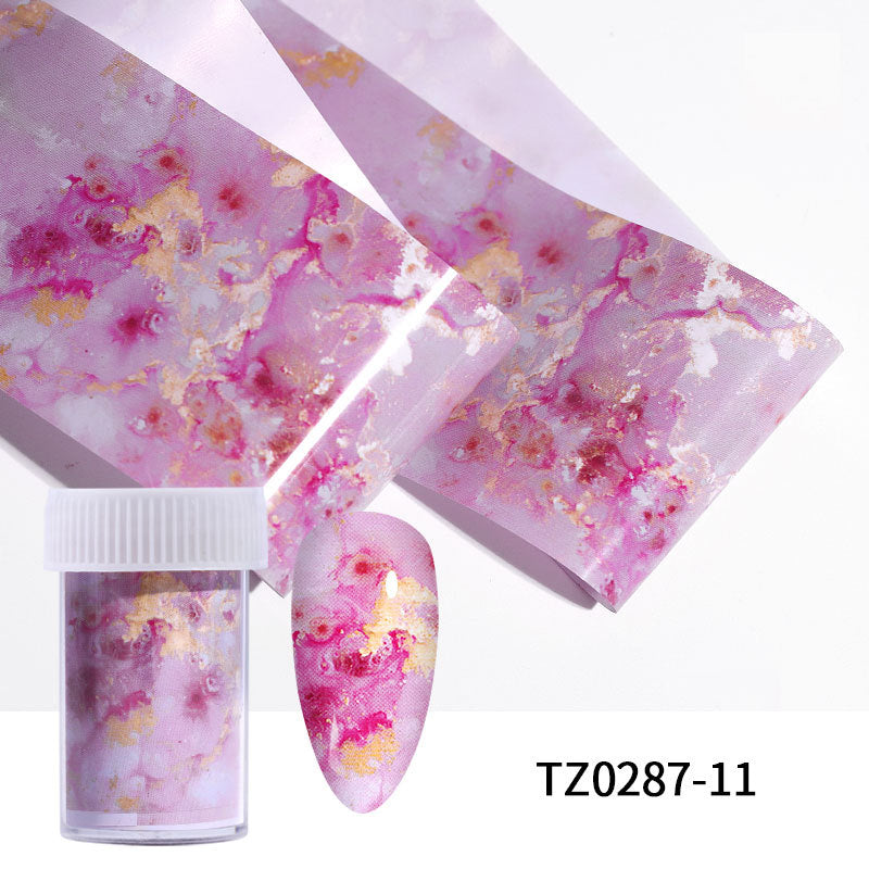 FSMA003 Nail Art Transfer Paper, Ink Smudge Nail, Marble Pattern, Cloud Starry Sky, 100cm