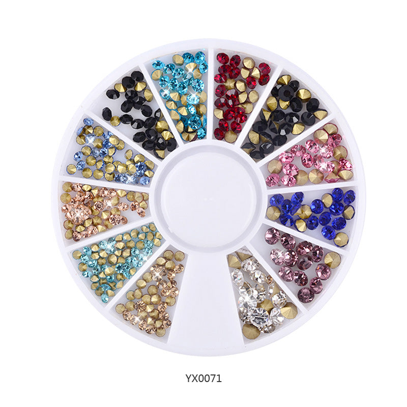 FDME006 Wholesale of nail decorations, rhinestones and white diamonds disc accessories