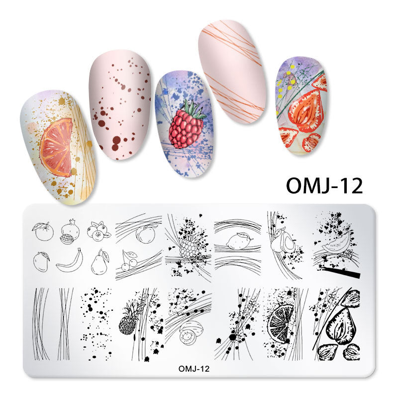 FYMB005 New nail art printing template, Christmas tree butterfly, printed steel plate square template