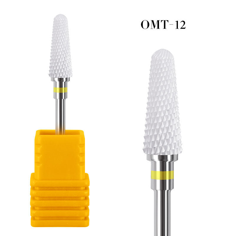 FMT005 Ceramic Drill Bits Single Ceramic Cylindrical Round Head Type Electric Nail Grinder