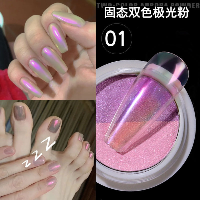 FSMB003 Manicure nail decoration, boxed, cellophane manicure laser aurora colorful cellophane