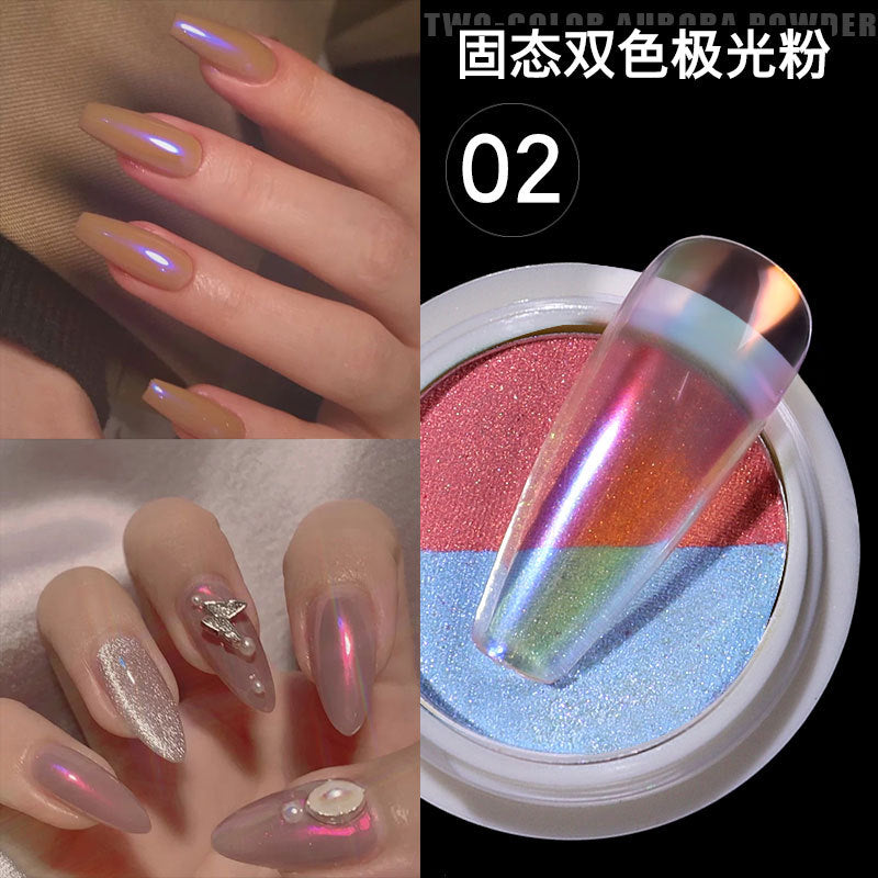 FSMB003 Manicure nail decoration, boxed, cellophane manicure laser aurora colorful cellophane