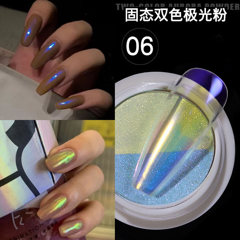 FSMB003 Manicure nail decoration, boxed, cellophane manicure laser aurora colorful cellophane